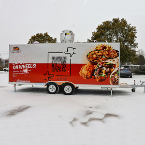Restaurant mobile, bar à smoothies, jus, café, remorque de restauration, camion de restauration entièrement équipé pour hamburgers, pizzas, tacos, glaces - Product Image 6