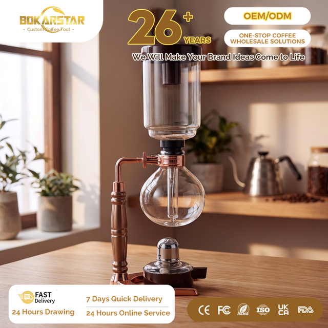 Borosilicate Glass Syphon Coffee&Tea Maker 3/5 Cups Vacuum Espresso Coffee Pot Brewer Heat Resistant Siphon Tea Coffee Maker