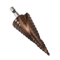 Foret étagé en cobalt M35 HSS-CO HSS de 4-12/4-20/4-32 mm avec rainure spirale et queue hexagonale pour acier inoxydable