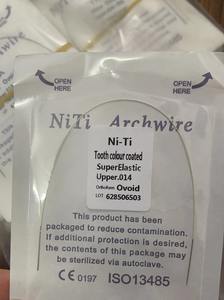 Filo per arco rivestito bianco di colore Nitinol ortodontico dentale - Product Image 2