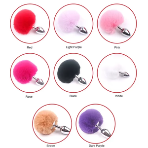 <span class=keywords><strong>Plug</strong></span> <span class=keywords><strong>anal</strong></span> en métal queue de lapin colorée, <span class=keywords><strong>plug</strong></span> <span class=keywords><strong>anal</strong></span> en acier inoxydable avec queue en fausse fourrure moelleuse, cosplay, jeu de rôle, jouet sexuel pour adultes pour femmes - Product Image 5