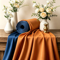 Tissu de robe de mariée en micro-tissu extensible, doux et respirant, imitation acétate, polyester satiné