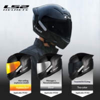 Nouveau casque de moto intégral LS2 FF352 ABS pour homme/femme, utilisation estivale et toutes saisons, anti-buée, grande aile arrière, certifié 3C