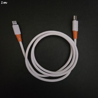 Materiales de goma de silicona líquida genuina ultra suave antioxidante dual PD USB C a cables USB C
