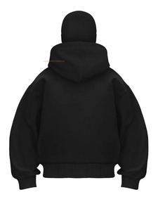 Mens Full Face Zip Up Hoodie Trendy Oversized Hooded Jacket Streetwear Máscara Diseño OEM ODM Moda al por mayor - Product Image 6