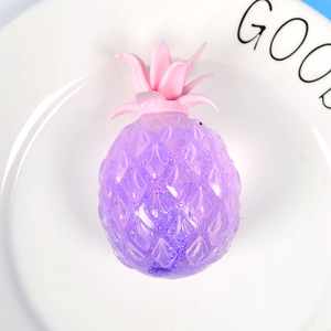 Trái cây dứa hình quả bóng căng thẳng trái cây dứa quả bóng nho giảm căng thẳng Squishy Bóng SQUISHY BÓP đồ chơi - Product Image 5