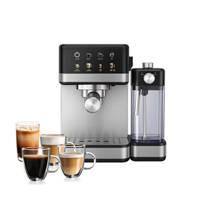 15 Bar Touch Menu Digital Semi Automatic Espresso <strong>Coffee</strong> Machine With Frothing Milk Tank Home Use - Product Image 3