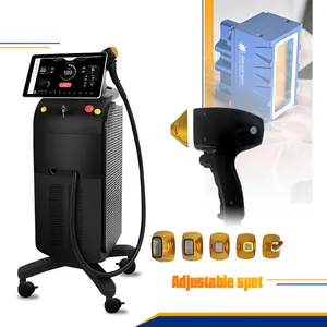 Professional diode laser 808 hair removal diode laser 3 wavelength titanium ice switchable spot laser hair removal device