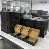 Boîte d'expédition postale rigide personnalisée en carton ondulé, robuste, épaisseur 3 mm, écologique, biodégradable, avec vernis UV sélectif brillant, pour cadeaux et fourrures