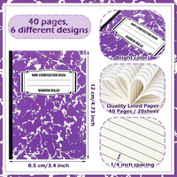 Bloc-notes de luxe personnalisé avec logo personnalisé, format 3,4x4,7, 100 pages, carnet imprimé par sublimation UV personnalisée