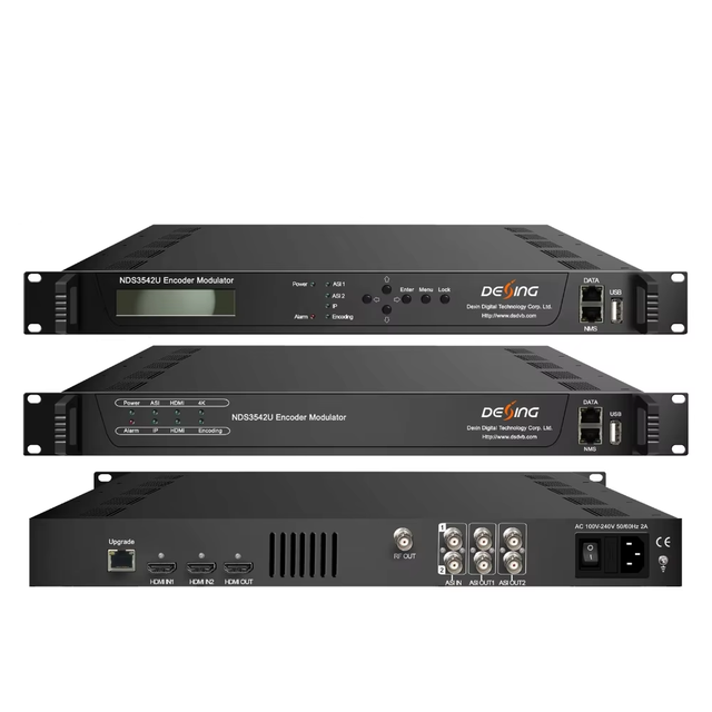 Dexin NDS3542U UHD H.265 4K HEVC 2160p Encoder 4k Encoder Modulator