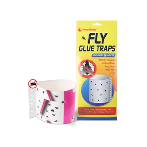 Garden Tool Fly Stickers With Glue Pollution Free Paper Long Effective Time Pest Killer Indoor Outdoor Plant Bug Catcher
