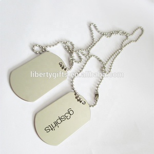Personalizado blanco de acero inoxidable placa de identidad - Product Image 2