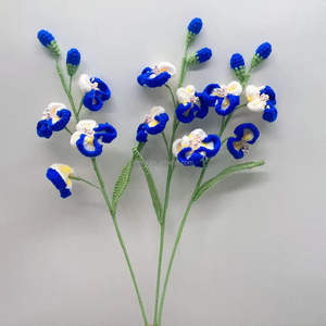 ของขวัญแสนอบอุ่นสำหรับวันแม่ วันครู วันสตรี วันตรุษจีน  ของขวัญรักษ์โลก คุณภาพสูง  ดอกกล้วยไม้ฟาแลนนอปซิส ถักโครเชต์จากฝ้าย - Product Image 3