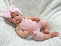 Poupée Reborn Artisanale de 18 Pouces, Corps Entier en Silicone Souple, Bouche Ouverte, Nouveau-né Réaliste, Fille Rêveuse, Nœud Papillon, Jouet Doux Tendance