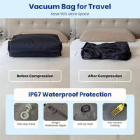 Sac à dos étanche en TPU, sac de compression sous vide visible pour le camping, les voyages, la randonnée en plein air