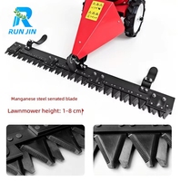 Tondeuse à gazon autotractée à essence, type ciseaux, pour la coupe de l'herbe, la culture, le nettoyage des fourrages, avec brosse moteur 8-12mm, pour usage agricole