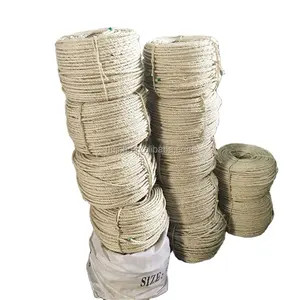 OEM Sisal Rope 6-12mm Bleached White Corda de Sisal for Pet Toys