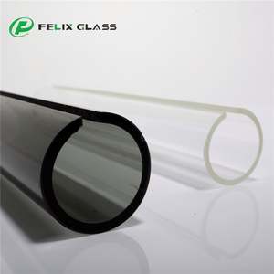 Pantalla de Lámpara de Vidrio Borosilicato 3.3 de Alta Calidad, Color Gris Humo, Base Plana, Borde Pulido, para Lámparas de Araña y Iluminación Interior - Product Image 4