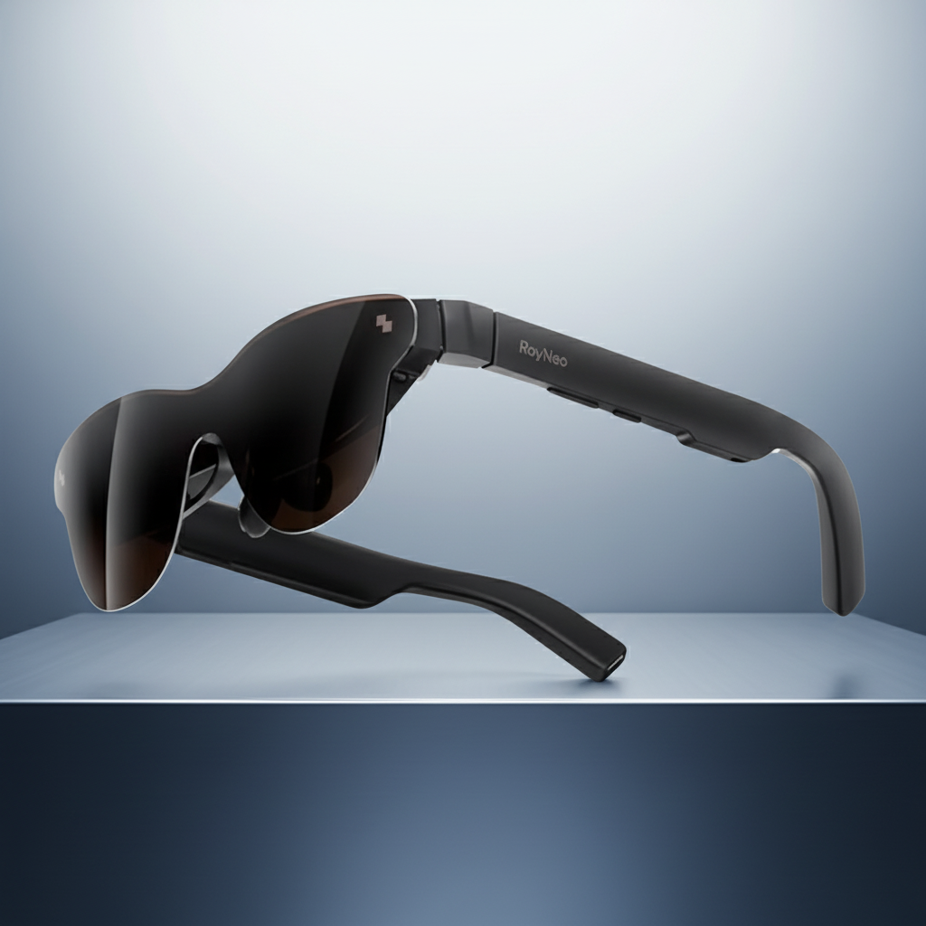 RayNeo Air 3s Pro Smart AR Glasses | 201" 3D Private Cinema, 1200 Nits Micro-OLED Display, 120Hz, 76g Lightweight Design for Mobile/PC/Gaming – Kuwait