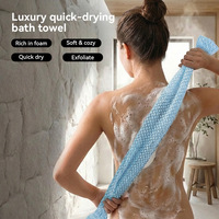 Ceinture de Bain Exfoliante Écologique en Fibre de Charbon de Polyester et Éponge Loofah pour Soins Corporels – Fabriquée à Zhejiang Modern