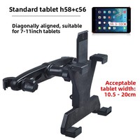 Support de tablette et de téléphone pour siège arrière de voiture SM-BS18, support rotatif portable pour visualiser des films dans la voiture et la navigation en voyage