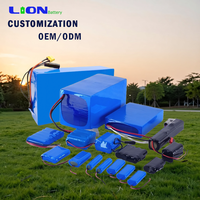 Pack de batteries Li-ion personnalisé 3.7V 7.4V 10.8V 11.1V 12V 14.8V 24V 18650 21700 Li-ion rechargeable, pack de batteries au lithium 18650