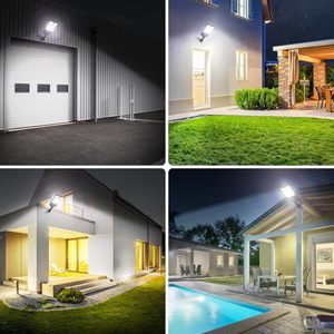 ไฟโซลาร์เซลล์กลางแจ้งแบบขายส่ง 504/336/252 LED IP65 กันน้ำ พร้อมเซ็นเซอร์ PIR ปรับความสว่างได้ โคมไฟอลูมิเนียมสำหรับสวน ผนังบ้าน สนามหญ้า และถนน - Product Image 5