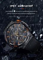 Reloj Inteligente HT17 Deportivo con Pantalla IPS HD de 1.46 Pulgadas, Resistente al Agua IP67 para Exteriores, Rastreador de Actividad Física Android para Llamadas, Batería de 450 mAh, Magnético