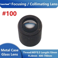 # Collimateur focal 100 400nm-700nm M9 P0.5 FL8mm Longueur 10mm pour laser RGB
