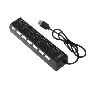 USB2.0 Cable with Switch Indicator Light 7-Port Hub and <strong>Computer</strong> Extension for Separating Mouse U Disk Other <strong>Devices</strong> - Product Image 1