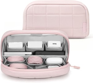 Sac de rangement pour câbles portable, pochette de rangement pour accessoires électroniques, pour voyage, étui de transport multifonctionnel - Product Image 1