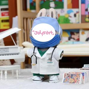 Uniforme de Enfermera y Doctor con Estampado de Logotipo Médico para Muñecas, Accesorios, Atuendos, Juguete, Macaron Adorable, Apto para labubu, Edad 14+ - Product Image 1