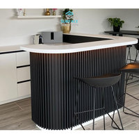 Vente flash - Panneaux en pierre artificielle PMMA, couleur veinée, comptoirs en acrylique, surface solide