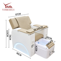 Chaise de pédicure électrique moderne de luxe télécommande massage inclinable fonction chauffante esthétique pied spa salon/SPA meubles