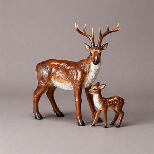 งานฝีมือเรซิ่นตกแต่งบ้านทั้งภายนอกและภายใน รูปปั้นสัตว์ (หมี/กระต่าย/กระรอก/กวาง/สุนัขจิ้งจอก/นกฮูก)  แบบสั่งทำได้ - Product Image 4