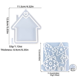 แม่พิมพ์เรซิ่นซิลิโคนทำมือ สำหรับงาน DIY สไตล์อินส์ ของตกแต่ง และอุปกรณ์ทำเค้ก สำหรับงานเรซิ่น แม่พิมพ์ปูนปลาสเตอร์ - Product Image 3