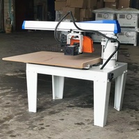 Scie à bras radial multifonctionnelle Machine à couper le bois Scie circulaire réglable Outils de menuiserie industrielle Verticale pour le travail du bois