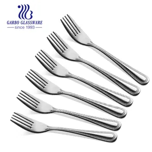 Royal Wedding Luxury Gold Plated Cutlery Set Dinner Fork Stainless Steel Cutlery Titanium Matte Dessert Fork