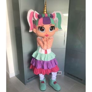 Funtoys Delux Diva DOLL UNICORN Girl Mascot Fancy Dress Suit Cartoon Party Cosplay Halloween Traje <span class=keywords><strong>para</strong></span> adultos - Product Image 1
