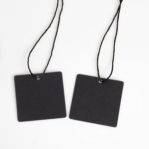 HIgh Quality Eco-friendly <b>Black</b> Cardboard for Packaging <b>Box</b> Bag Clothes Tag - Product Image 5
