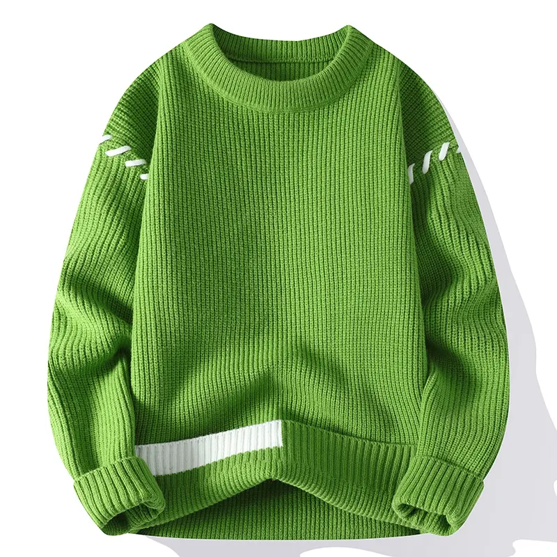 ANSZKTN Herren Nerz Samt Nachahmung Nerz Samt Trend hochwertige Pullover Strick pullover Pullover