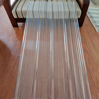 Moderne Korrosionsbeständige FRP Glasfaser Wellplatten Transparente Dachziegel Dachplatten für Hotelnutzung