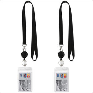 Juego de Cordones con Hebilla Fácil de Tirar de 1.5 cm, Porta Tarjetas Desmontable, Cordón de Poliéster para Identificación de Estudiantes y Trabajo - Product Image 4
