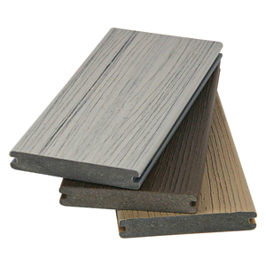 Piastrelle per Pavimenti Esterni in WPC ad Incastro, Pavimentazione in Legno Composito Plastico, Decking in Teak - Product Image 2