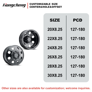 Jantes forgées sur mesure 8*200 8*180 22x10 24x14 26x14 pour camions Chevy Dually 8 trous 8x210 8x65 10x225 - Product Image 6