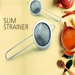 Passoire fine Anax Slim en acier inoxydable, écologique, pour cuisine domestique, avec poignée ergonomique, compatible lave-vaisselle, pour le thé et la cuisson - Product Image 1