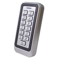 Clavier de contrôle d'accès de porte automatique boîtier métallique étanche clavier de contrôle d'accès Rfid 125khz/13.56Mhz autonome avec 1000 utilisateurs
