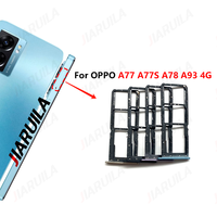 Soporte de bandeja Sim al por mayor para Oppo A77 A77S A78 A93 4G teléfono móvil tarjetas Sim duales ranura bandeja adaptador repuestos