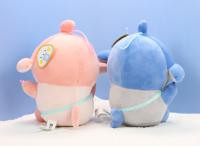 Vente en gros de jouets en peluche requin bleu de 8 pouces, animaux marins, avec rembourrage en coton PP, emballés comme cadeau promotionnel pour centre de jeux vidéo